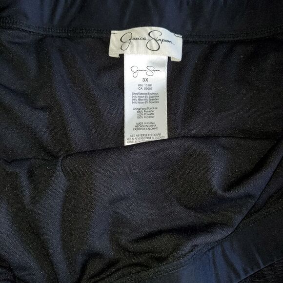 Jessica Simpson Size 3X High-waisted Black Lace swim bottoms - Picture 2 of 2